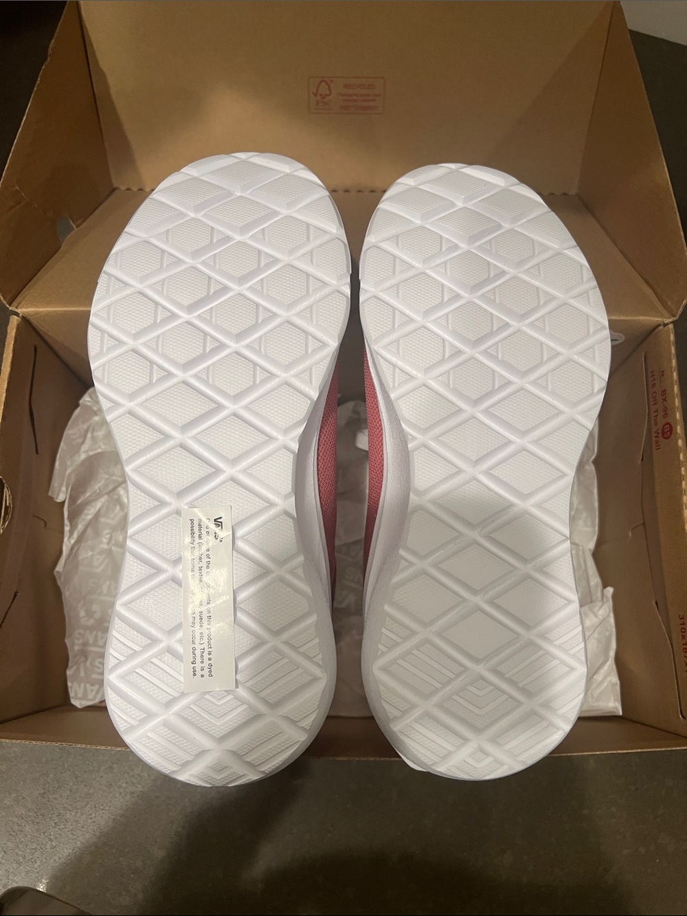 Vans Women’s Coral Pink Low-Top Sneakers - Picture 7 of 10